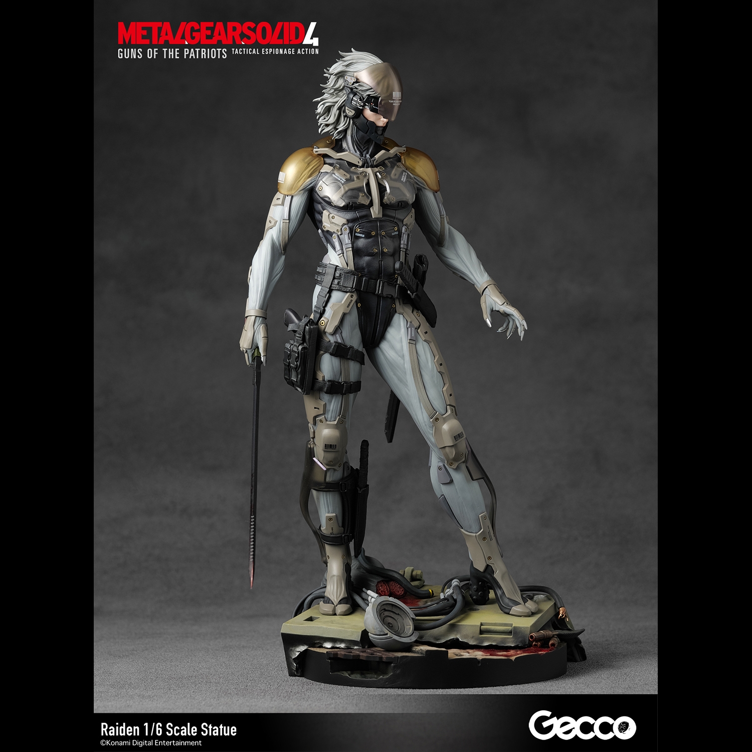 METAL GEAR SOLID 4 GUNS OF THE PATRIOTS, Raiden 1/6 Scale Statue 